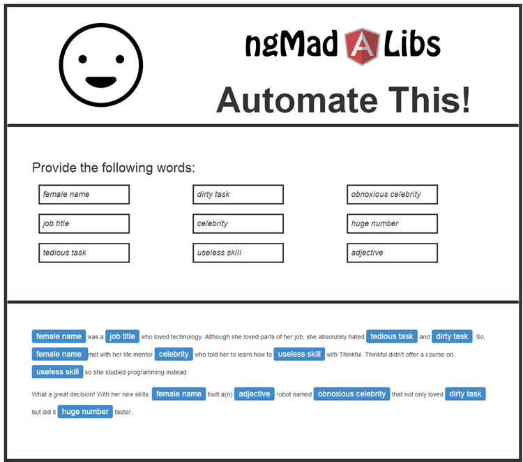 MadLibs app